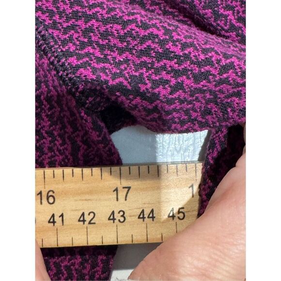 Lululemon Define Teeny Tooth Deep Fuchsia Black Lightweight Knitted Jacket Women - Picture 9 of 16